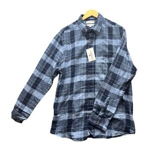 Saddlebred Men's Button Up Flannel Shirt Large Classic Fit NWT